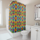 Search for stained glass shower curtains Bright
