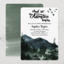 Search for adventure begins bridal shower invitations Rustic