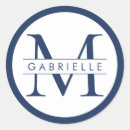 Search for blue border stickers Nautical