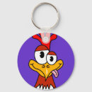 Search for cartoon rooster key rings Hen