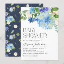 Search for blue floral baby shower invitations Greenery