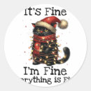 Search for everything is fine stickers Xmas