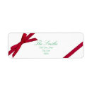 Search for bow return address labels Red