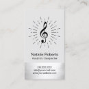 Search for clef business cards Music