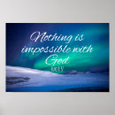 Search for nothing is impossible with god posters Christian
