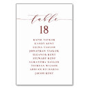 Search for burgundy table cards Typography