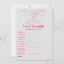 Search for baby shower games cards Pink