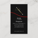 Search for magician business cards Magic wand