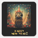 Search for new years cat stickers Happy new year