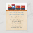 Search for train baby shower invitations Transportation