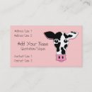Search for cow print business cards Farm