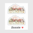 Search for mountain wedding stickers Pine tree