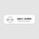 Search for black and white name tags Professional