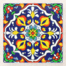 Search for mexican talavera coasters Green