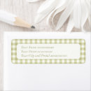 Search for country plaid return address labels Gingham