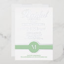 Search for mint green and silver invitations Bride