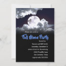 Search for full moon party invitations Blue