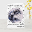 Search for moon mothers day cards Watercolor