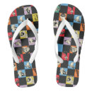 Search for black and white checkered thongs Retro