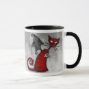 Search for cat with wings mugs Halloween