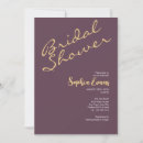 Search for eggplant bridal shower invitations Minimalist
