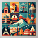 Search for travel collage posters Retro