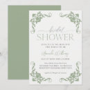 Search for victorian bridal shower invitations Calligraphy