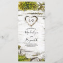 Search for trees wedding programs Rustic
