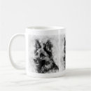 Search for white shepherd dog mugs German