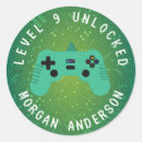 Search for level up birthday stickers Green