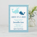 Search for whale baby shower invitations Summer