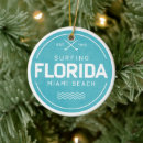 Search for surfing christmas tree decorations Miami