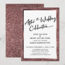 Search for rose gold glitter wedding invitations Elegant