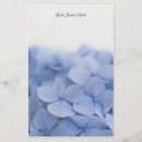 Search for hydrangea stationery paper Blue