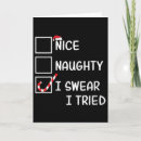 Search for funny naughty and nice christmas cards List
