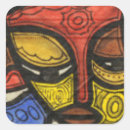Search for african mask stickers Red