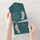 Search for rustic teal wedding invitations Elegant