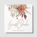 Search for floral wedding guest books Rustic