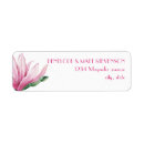 Search for magnolia flower return address labels Pretty