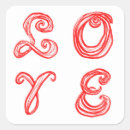 Search for word love stickers Letters