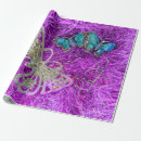 Search for blue butterfly wrapping paper Gold