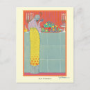 Search for art deco fashion postcards Vintage
