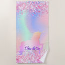 Search for unicorn beach towels Purple
