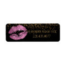 Search for pink lips return address labels Modern