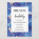 Search for dark blue bridal shower invitations Brunch and bubbly