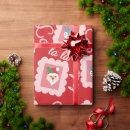 Search for fa la la la la wrapping paper Santa