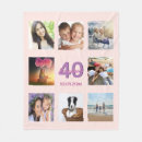 Search for 40th birthday blankets Elegant