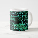 Search for circuit board coffee mugs Green