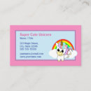 Search for mythical business cards Cute