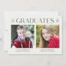 Search for double graduation invitations Typography